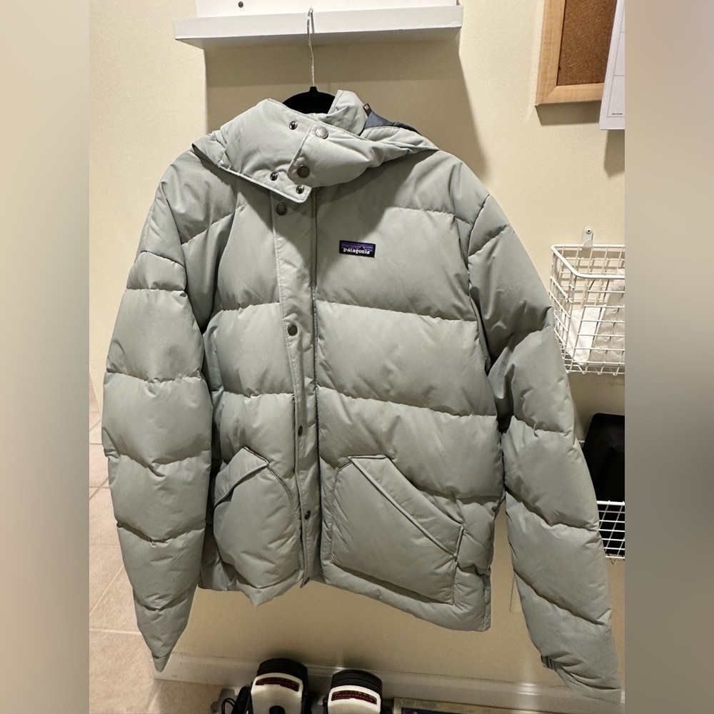 Patagonia Men’s Downdrift Jacket~Hooded Winter Puffer~Sleet Green~XXL